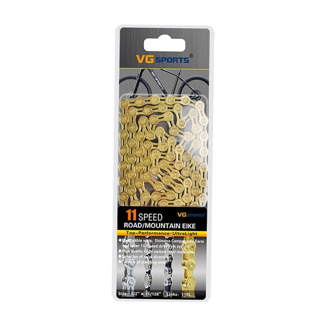 QualitChoice VG Sports Chaîne de Vélo Colorée 8 9 10 11 Vitesses Demi-Pleine 11 Vitesses Plaquée Titane Demi Creuse