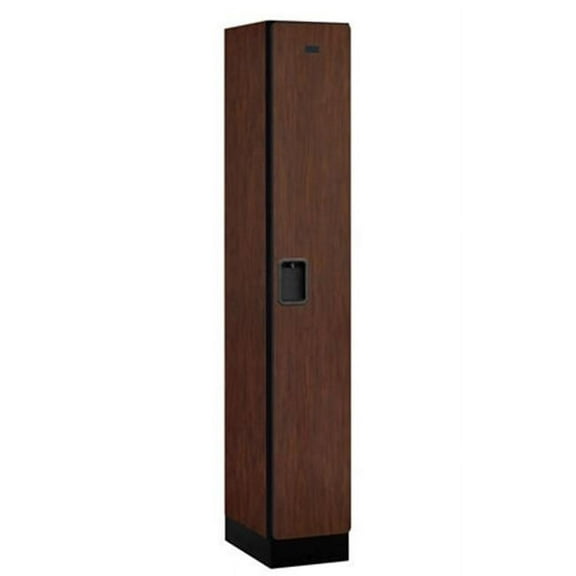 Designer Wood Locker - Single Tier - 1 Wide - 6 Feet High - 18 Inches Deep - Mahogany