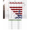 thumbnail image 7 of No Hook Shower Curtains, Anchor Red Standard Shower Curtains with Snap in Liner, Modern Navy Blue White Striped Nautical Waterproof Washable Fabric Bathroom Shower Curtain Sets, 66" x 72", 7 of 7