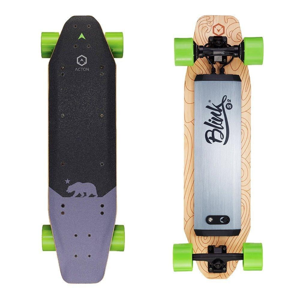 Nervesammenbrud Opfylde Moderne ACTON BLINK S2 | Powerful Dual Hub Motors Electric Skateboard for Commute |  14 Mile Range | 18 MPH Top Speed | With LED Lights | Bluetooth Remote  Control Included - Walmart.com