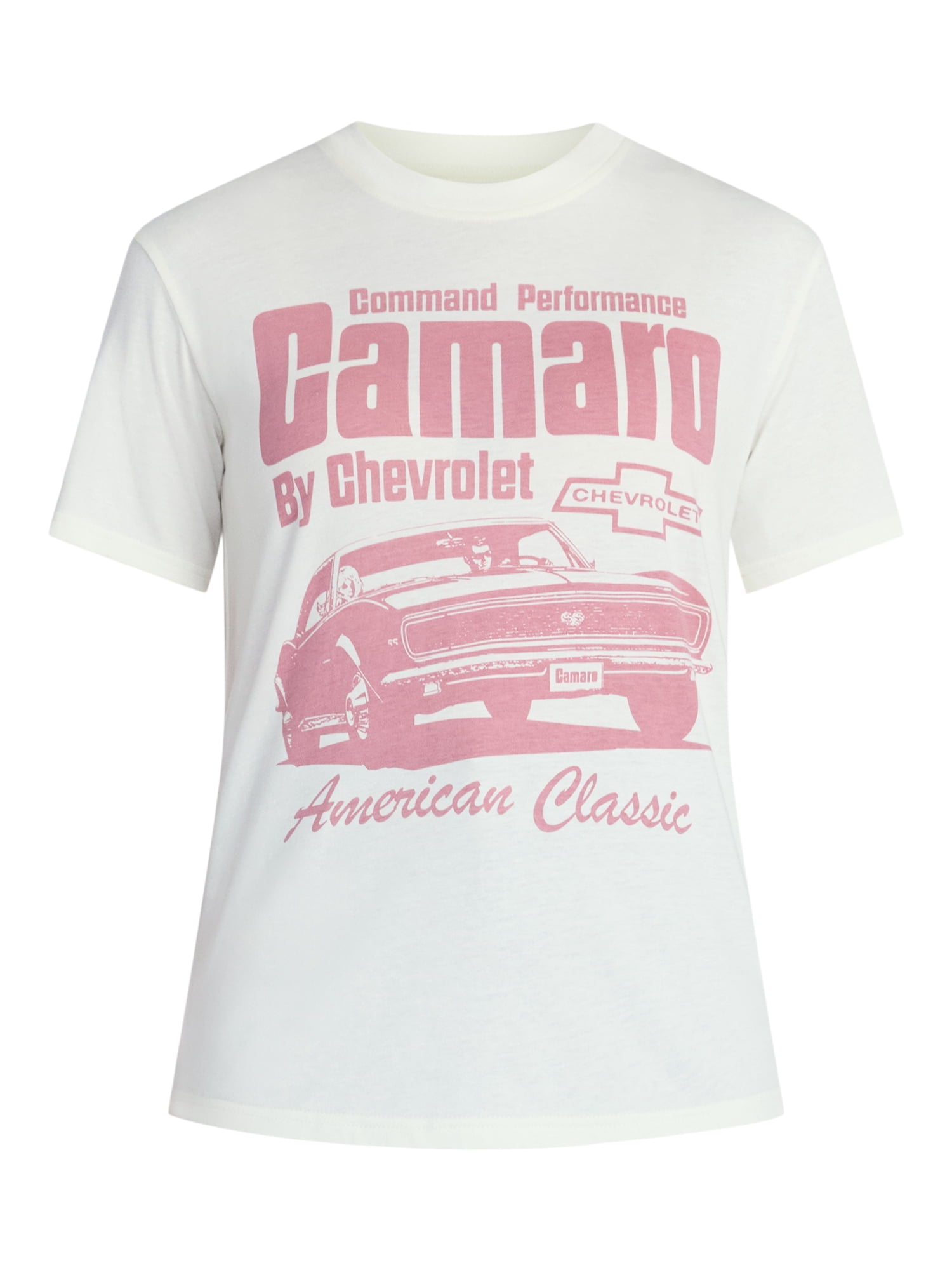 Chevy Camaro Women's Graphic Tee with Short Sleeves, Sizes XXS-XXL