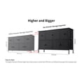 thumbnail image 4 of REAHOME 5 Drawer Steel Frame Bedroom Storage Organizer Dresser, Black Grey, 4 of 7