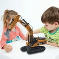 thumbnail image 5 of Simulated Excavator Toy for Kids - ABS Plastic Construction Vehicle with Moving Wheels, Hand-Push Design for Indoor & Outdoor Play, STEM Learning Gift for Boys & Girls, 5 of 7