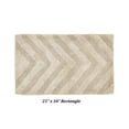 thumbnail image 2 of Better Trends 21" x 34" Bathroom Rugs 100% Cotton Soft Water Absorbent Non Slip Bath Mat Machine Washable Rug (Sand) Hugo Collection, 2 of 4
