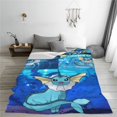 thumbnail image 6 of Vaporeon Throw Blanket Ultra Soft Cozy Plush Fuzzy Flannel Blanket Lightweight Luxury Fleece Blanket Gifts for Travel Camping Home Decor 60"X50", 6 of 8