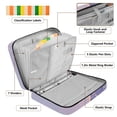 thumbnail image 4 of Haosy Accordion File Organizer Zipper Binder 500 Sheet 6-Tab Expanding File Folder Multi-Pocket 1.2 Inch 3 Ring Purple Gold Marble, 4 of 7