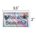 thumbnail image 4 of 50pcs Kudos Appreciation Stickers Positive Sayings Label"You are Beautiful"Laser Stickers 3.5x2inch, 4 of 6