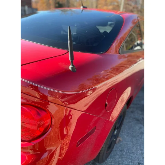 Bullet Style 0.5 Cal Black Antenna Mast Power for CHEVROLET COBALT 2005-2010 New
