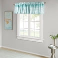 thumbnail image 3 of Home Soft Things Printed Microfiber Valance - Emma 2 Piece Set - Teal - 60" x 18", 3 of 7