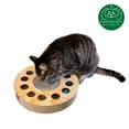 thumbnail image 4 of FurHaven Pet Cat Scratcher | Pie-Shaped Corrugated Cat Scratcher Busy Box with Catnip, Tan Woodgrain, 4 of 7