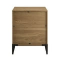 thumbnail image 3 of Walker Edison 20" Engineered Wood 2-Drawer Urban Side Table in English Oak, 3 of 6