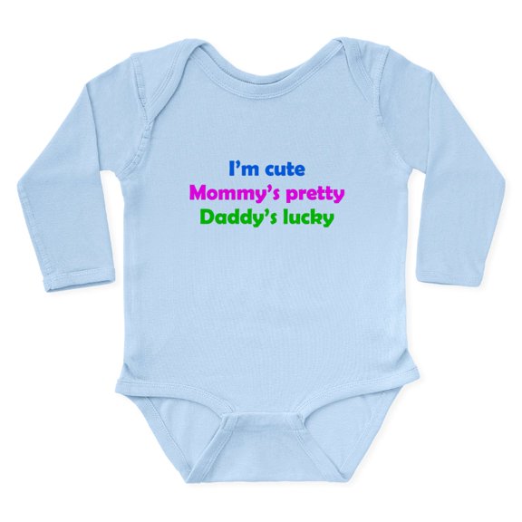 CafePress - Daddys Lucky Body Suit - Long Sleeve Cotton Baby Bodysuit