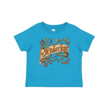 Inktastic Oktoberfest Banner with Orange Autumn Leaves Boys or Girls Baby T-Shirt