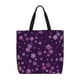 thumbnail image 1 of Easygdp Purple Snow Flakes Bolsa Tote para Mujer, Bolso de Hombro para Trabajo, Playa, Viajes, Compras y Supermercado, 1 of 7