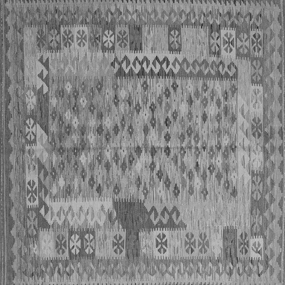 Ahgly Company Indoor Square Oriental Gray Traditional Area Rugs, 5' Square
