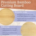 thumbnail image 5 of BambooMN Round Cutting Board 15" Diameter x 0.75" Thickness - 3 Pieces, 5 of 7