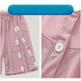 thumbnail image 2 of Summer patient care clothes are easy to wear and take off, patient number clothes, short sleeved ice silk, middle-aged and elderly medical clothing, fracture resistant clothes, mosquito repellent L, 2 of 3