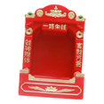 thumbnail image 4 of Soporte de exhibición en miniatura para altar, de resina, decorativo, estilo retro, 4,3 x 3,9 x 5 pulgadas Rojo, 4 of 9