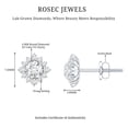 thumbnail image 6 of Rosec Jewels Lab Created Diamond Halo Earrings - Classic Diamond Studs with Screw Back (Ef-Vs Quality), 18K White Gold, 6 of 7