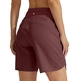 thumbnail image 3 of Women's Active 7 Inseam Athletic Long Running High Wasistband Shorts, Quick Dry Breathable Gym Shorts for Gym, L, 3 of 6