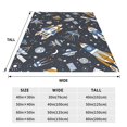 thumbnail image 3 of KLL Space Cars Pattern Fleece Throw Blanket,Fleece Throw Blankets for Couch & Bed All Season Use-60"x50", 3 of 7