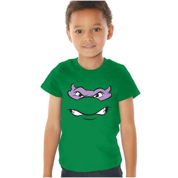 Teenage Mutant Ninja Turtles Donatello Angry Kids T Shirt (4) for Toddler Boys and Girls, Kelly Green