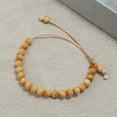thumbnail image 6 of Ruanlalo Handmade Unisex Wooden Beaded Wax Rope Bracelet Spiritual Hand Jewelry Gift 4#, 6 of 6