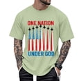 thumbnail image 7 of adaychics American Flag Shirts for Men 250 Years Short Sleeve Crewneck Cotton Tee Shirts Fashion Clothes for Leisure Travel, 7 of 7