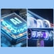 thumbnail image 3 of Ventilador de cuello portátil con pantalla LED | Ventilador personal manos libres para actividades al aire libre | Velocidad ajustable, diseño plegable, opciones en gris y blanco, 3 of 9