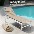 thumbnail image 2 of Pellebant Outdoor Set of 2 Chaise Lounge Cushions with Headrest for Patio Furniture,71"L x 23"W x 1"T Beige, 2 of 11