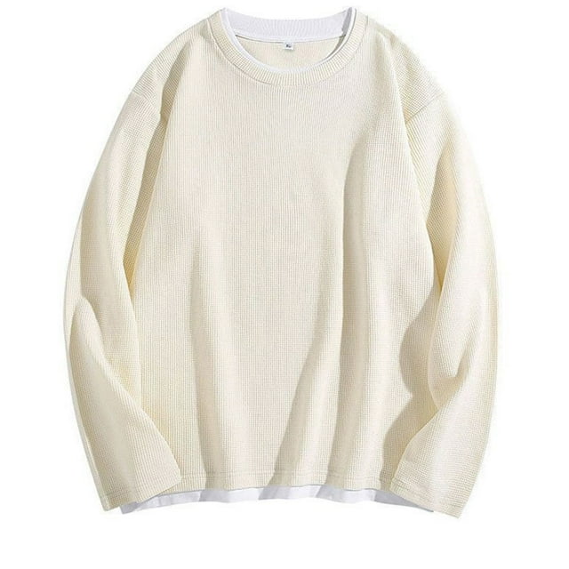 pstuiky hombres de manga larga, Sudadera con capucha de dos piezas, manga larga, redonda, color liso, informal, para hombre salir tops l