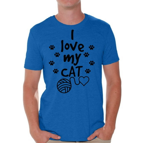 Awkward Styles Cat T-Shirt I Love My Cat Quote T Shirts for Men