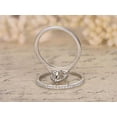 thumbnail image 4 of 1.50 Ct Pear cut Man made diamond moissanite and Man made diamond moissanite Bridal Set with 18k Gold Plating, 4 of 5