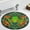 style-2, variant on Frog Peeking Through Floral Hole Round Area Rugs for Bedroom Living Room, 3FT Soft Comfy Indoor Circle Carpets, Carpet Home Decor Floor Mat