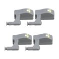thumbnail image 1 of 4pcs Gabinete Luz LED Sensor Lámpara Armario Armario Luz De Noche Blanco Cálido, 1 of 9