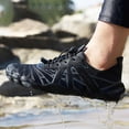 thumbnail image 5 of lnmuld Men Women Barefoot Shoes, Breathable Mesh Shoes for Water Yoga Fitness Hiking Color:Black,Size:5.5, 5 of 6