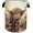 Flower Highland Cow, variant on American Football Laundry Basket Foldable Laundry Hamper Tote Bag Storage Bucket Toy Organizer For Bathroom/Laundry/Bedroom（19.6x15.7inch）