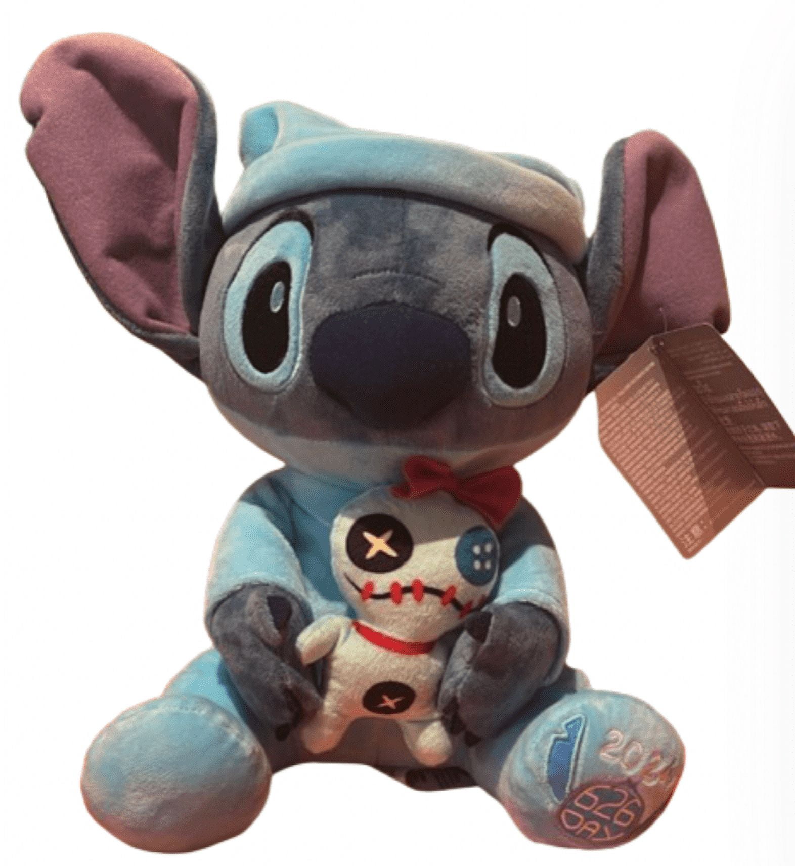 Disney Parks 2024 626 Day Stitch and Scrump Sleeping Plush Toy New