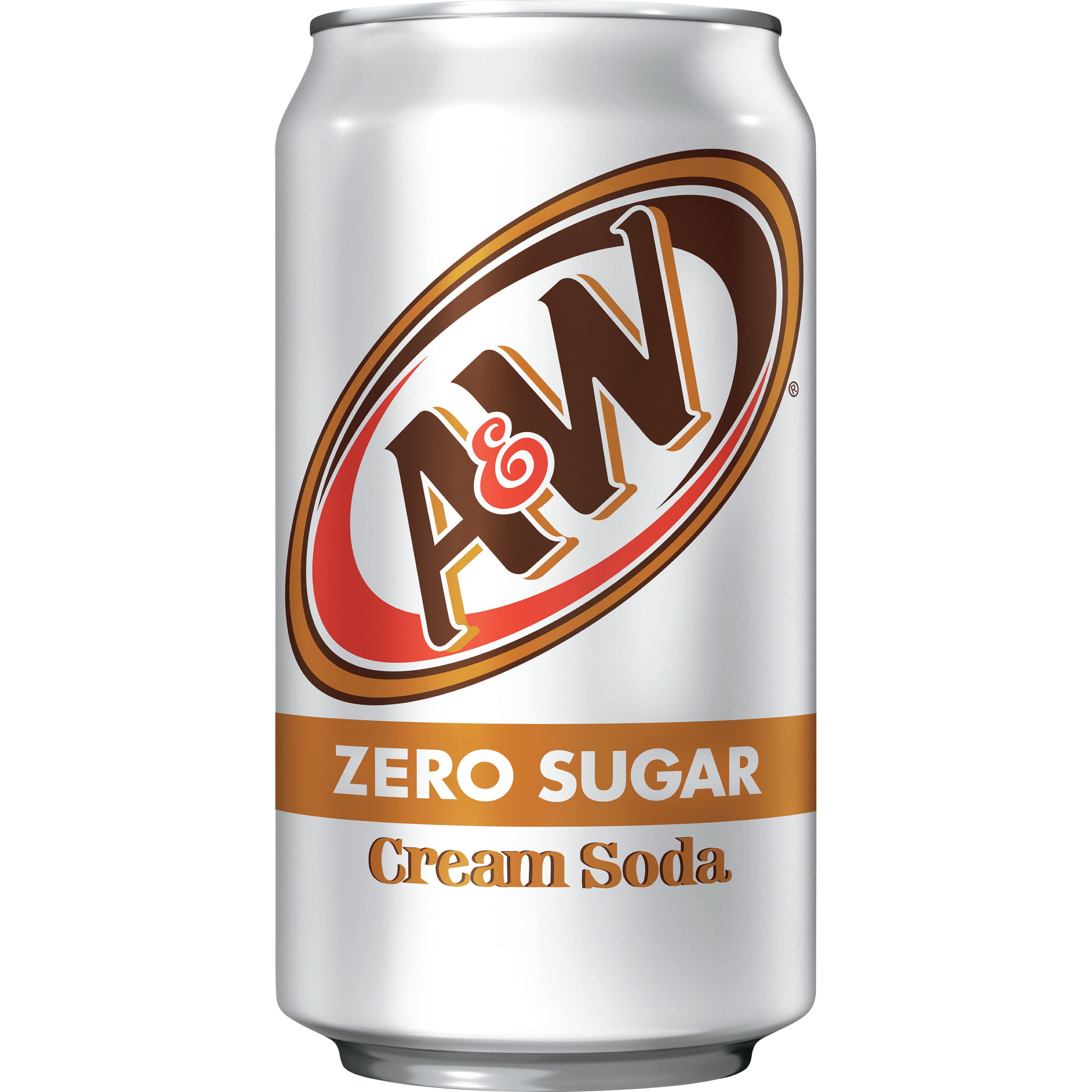 A&W Cream Zero Sugar Soda 12oz Cans, Quantity of 24