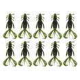 thumbnail image 1 of Wweixi 10pcs Bait Shrimp Realistic Reusable Double-Color Wire Baits Bionic Practical Vivid Sporting Goods Playing Barbed 3#, 1 of 8