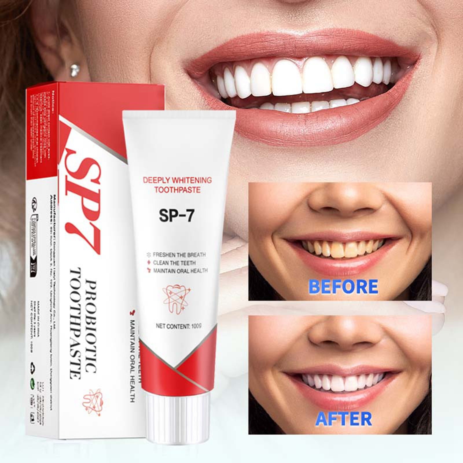 Seal Coupons ning Mouthwash Travel Size Toothpaste without Fluoride Toddlers Products Organic Baby Toothpaste And Toothbrush Toothpaste to n Teeth Sk2神仙水 Deep Cleaning Teeth at Home Bad