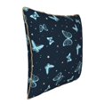 thumbnail image 2 of KLL Beautiful Butterflies Decorative Throw Pillow Covers Velvet Soft for Couch Sofa Bedroom Living Room Outdoor - 18"x18", 2 of 8