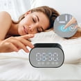 thumbnail image 3 of Unique Bargains Digital Alarm Clock with FM Radio for Heavy Sleepers 3.3"x1.6"x2" Black, 3 of 6