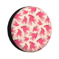 thumbnail image 2 of PUREYAH Wonderful Bird Pink Silhouette Rv Spare Tire Cover, Wheel Covers Protectors Universal Fit for Camping Travel Trailer Truck 15 inch, 2 of 6