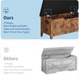 thumbnail image 2 of Qinaqin 39.4 inch de Profundidad Madera Almacenamiento Bench con U Shaped Cut Out Pull y Seguridad cm Alturainge. Shoe Seat Cojín para Entryway Dormitorio Living Room, 2 of 7