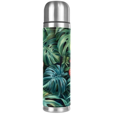 

YOYOAMOY Tropical Leaves 500ml Stainless Steel Insulating Cup Leakproof Insulation