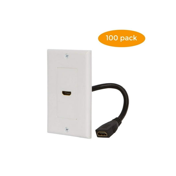Buyer's Point HDMI Wall Plate [UL Listed] 6Inch Pigtail Builtin