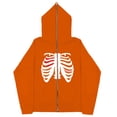 thumbnail image 1 of Sudadera con esternón oscura Y2K europea y americana, sudaderas con capucha para hombres y mujeres, pareja gótica, sudadera con cremallera larga de gran tamaño Harajuku, 1 of 5