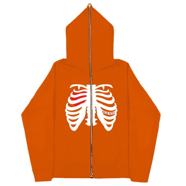 Sudadera con esternón oscura Y2K europea y americana, sudaderas con capucha para hombres y mujeres, pareja gótica, sudadera con cremallera larga de gran tamaño Harajuku