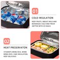 thumbnail image 3 of Wamans Bentgo Lunch Bag Portable Small Capacity Insulation Bag Student Office Worker Lunch Box Insulation Bag Thickened Oxford Cloth Insulation Ice Bag Clearance, 3 of 5